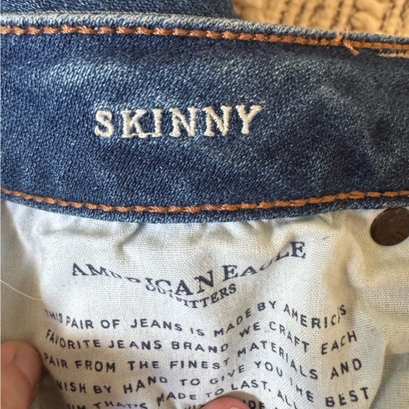 American Eagle Super Stretch Skinny Distressed Jeans - Picture 4 of 5